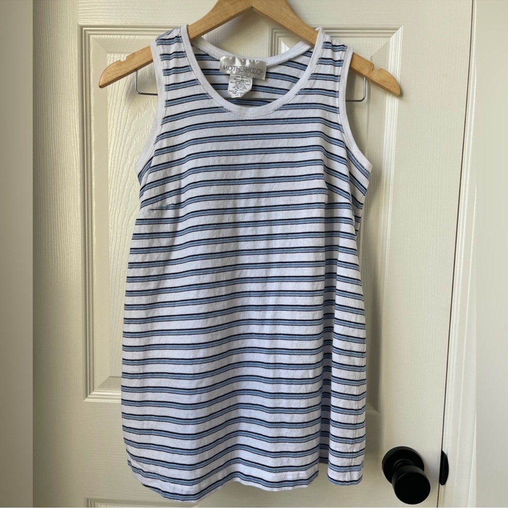 Vintage striped maternity tank